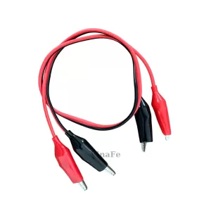 Bộ Dây Kẹp Cá Sấu 2 Đầu Đỏ Đen Dài 50cm